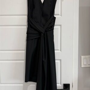 Acler (NEW) Black Sleeveless Evening Wrap Dress